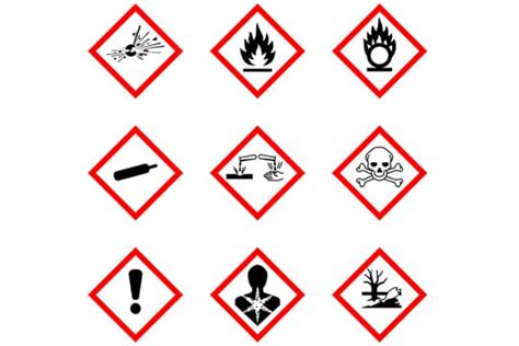 À chacun sa signification, entre produits inflammables, explosifs, toxiques, dangereux pour l'environnement et corrosifs. Pictogrammes de danger : les nouveaux signes à connaître