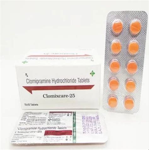 Clomipramine Hcl 25 Mg Tablets 10x10 Non Prescription At Rs 50stripe
