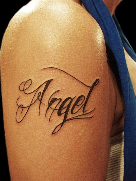 Angel Tattoo Name Tattoo Designs Tattoo Writing Styles Tattoo Lettering