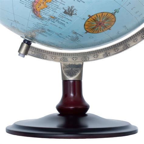 Oxford Desk Globe World Globe With Antique Ball And Cherry Stained