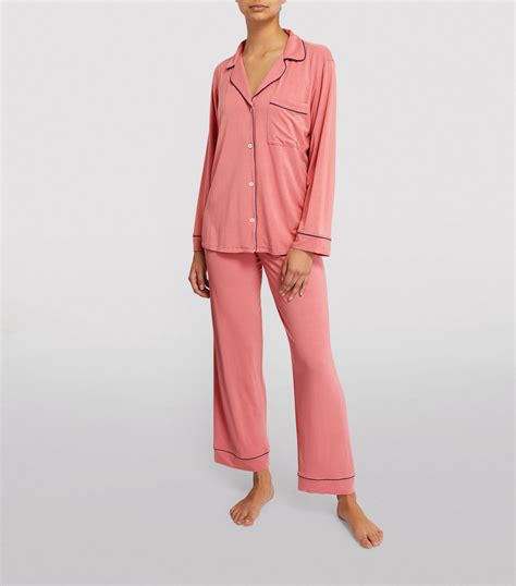 Eberjey Pink Gisele Long Pyjama Set Harrods Uk