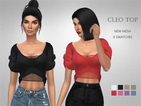 Cleo Top By Puresim At Tsr Sims 4 Updates