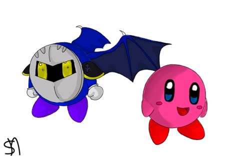 Meta Knight And Kirby By Shotonemar On Deviantart