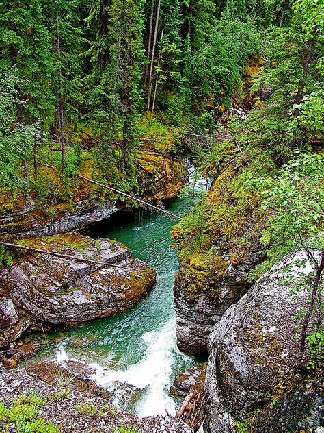 Maligne Canyon In Jasper National Park In Alberta Canada Photograph By