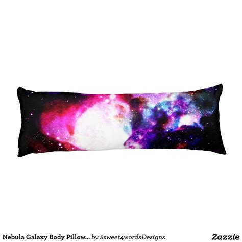 Nebula Galaxy Body Pillow Pink Purple Blue Black Zazzle Pink Purple