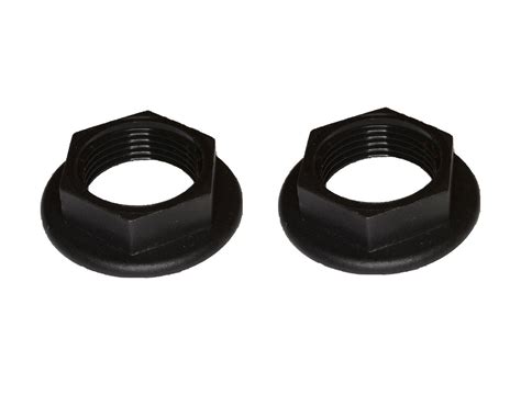 34 Inch Bsp Plastic Flanged Back Nuts 2 Pack Colour May Vary Black