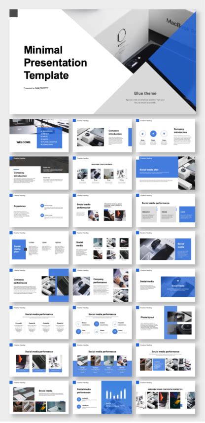 Blue Company Introduction And Business Plan Presentation Template