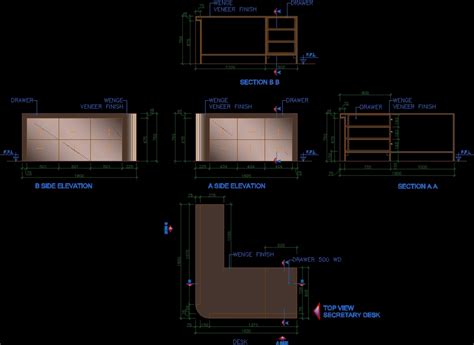 Reception Counter DWG Block For AutoCAD Designs CAD
