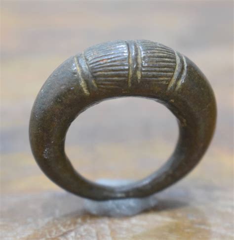 Ring African Cast Bronze Ring Ghana