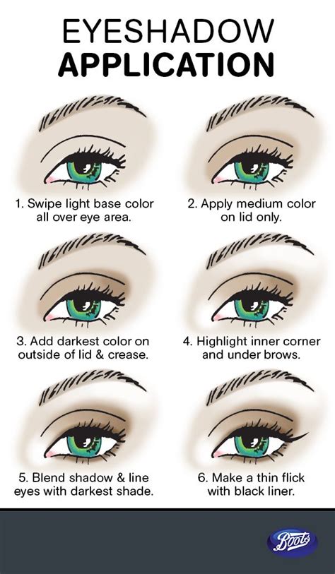 Apply eyeshadow like a pro. Never question which shade in your shadow palette goes where again! Use this step-by-step eye ...