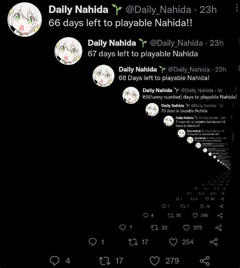 Daily Nahida On Twitter Days Left To Playable Nahida Https T Co Yhwmz D R Twitter