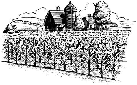 Farm Art Clipart Black And White Clip Art