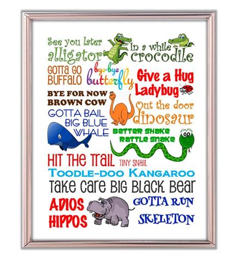 See You Later Alligator In A While Crocodile Fun Goodbye Etsy See