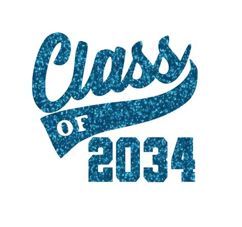 Graduation Iron On Transfer Class Of 2034 Iron On Decal Etsy