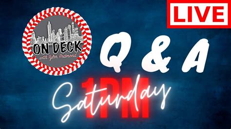 On Deck Live Q And A Youtube