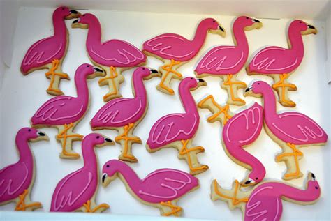 Cakes Today Easy Sugar Cookies Flamingo Party Edie Shortbread Pink Flamingos Luau
