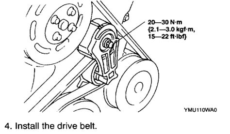 I Need A Diagram On How To Install A Serpentine Belt On A 2000 Mazda