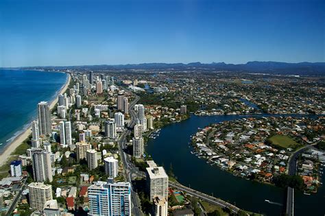 City On The Gold Coast Of Queensland Australia Image Free Stock