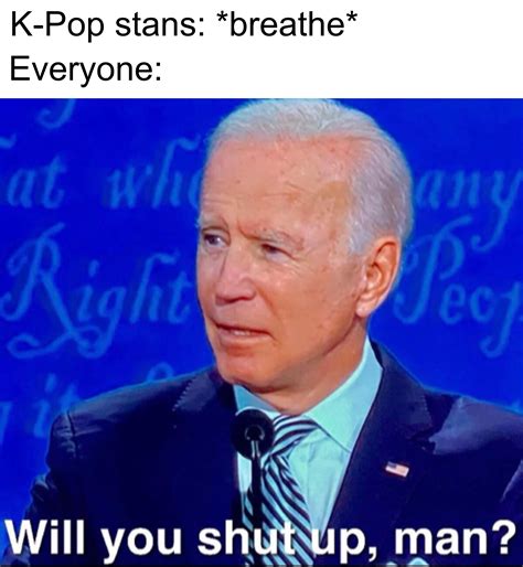 Will You Shut Up Man Joe Biden Meme Template