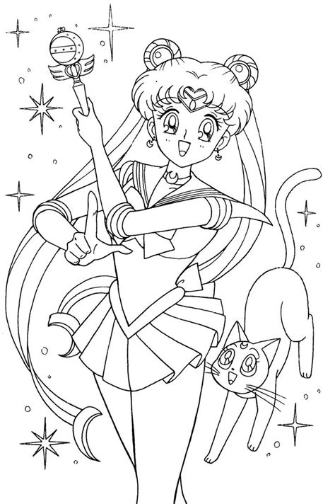 Sailor Moon Coloring Book Xeelha Libro De Colores Colorear Anime