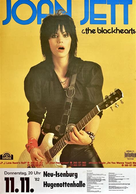 Joan Jett Runaways Concert Poster 11111982 Neu Isenburg ⋆ Popdom