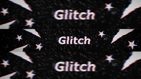 Glitch Youtube Banner Speed Art Youtube