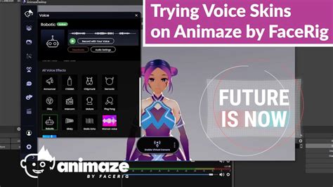 Have You Tried Voice Skins On Animaze By Facerig New Voice Effects