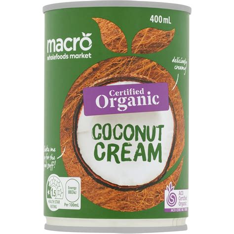 Macro Organic Coconut Cream 400ml Bunch