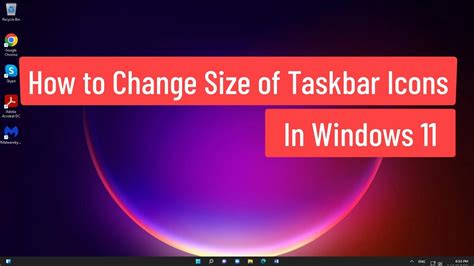 Change Size Of Taskbar Icons In Windows 11 How To Youtube