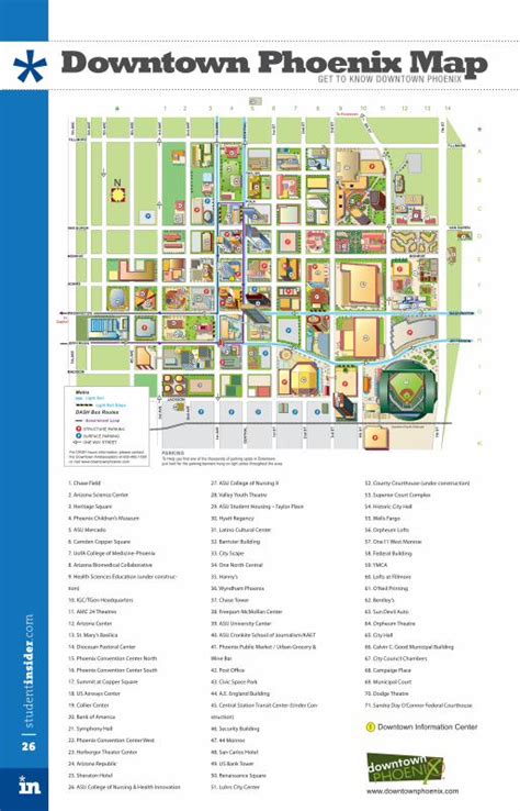 Pdf Downtown Phoenix Map Studentinsider Maps · Downtown Phoenix