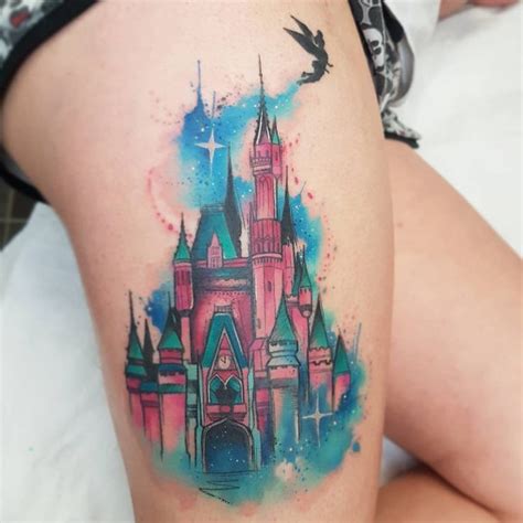 Finished Up This Disney Castle Today 😊 Lines And Some Areas Of Colour