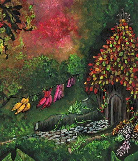The Secret Fairy House Painting By Tara Krishna Pixels