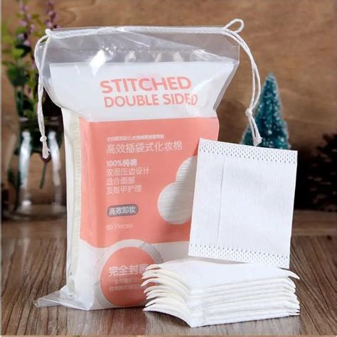 Buy 50pcspack Natural Organic Healty Cotton Pad Wipe Pads Facial Cosmetic