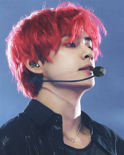Kim Taehyung 김태형 ♡ 🇮🇩 On Instagram “♡ His Red Hair Has Its Own Charm