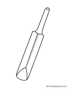 Wooden sporting goods equipment cricket bat clipart wooden stick. Cricket Bat Clipart Black And White | Letters Example ...