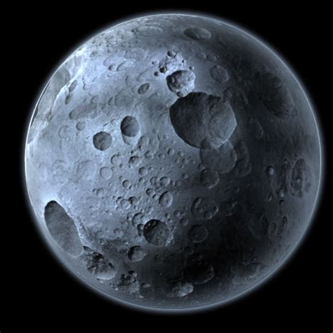 3d Model Highly Detailed Planet Or Moon With Big Craters Vr Ar Low