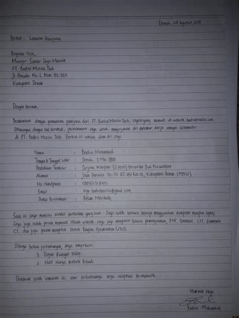 21 contoh surat lamaran menjadi prajurit tni. Contoh Surat Lamaran Menjadi Prajurit Tni Tulis Tangan ...