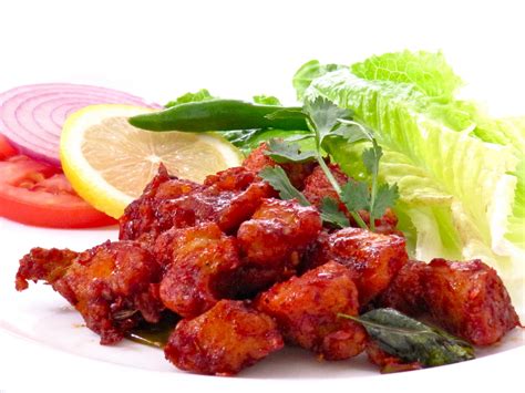 Plateful Spiced Deep Fried Chicken — Chicken 65