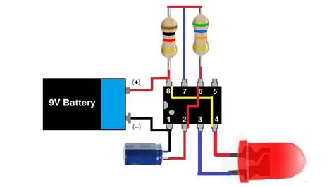 Flip Flop Circuit Using 555 Ic By Techno Provat Youtube