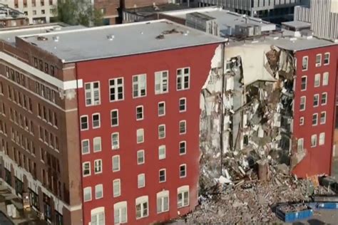 Eight People Rescued After Partial Building Collapse In Davenport Iowa