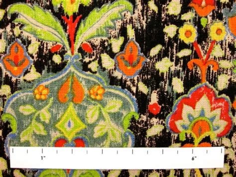 Linen Upholstery Whimsical Deco Print Bandj Fabrics
