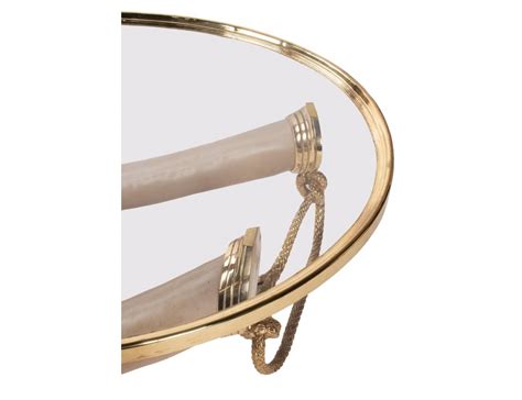Find elephants tusks in canada | visit kijiji classifieds to buy, sell, or trade almost anything! Large Glass and Brass Elephant Tusk Base Coffee Table by ...