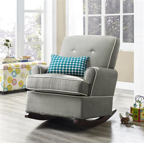 Some chairs are upholstered in faux leather or another material. 15 Best Collection of Upholstered Rocking Chairs