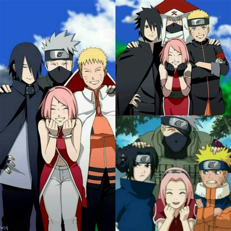 Naruto Sakura Sasuke And Kakashi Animes Boruto Anime Naruto Mangá