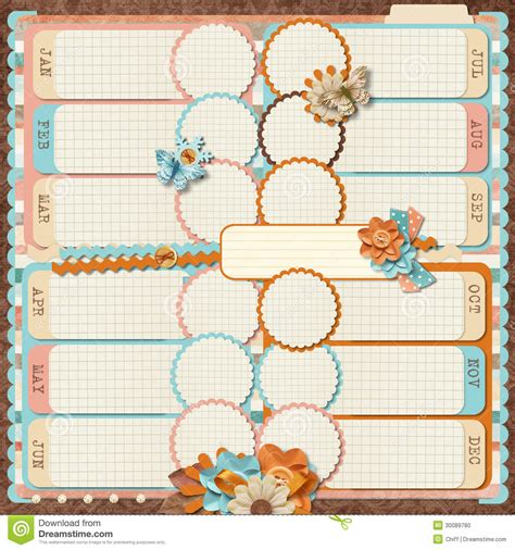 The project was first announced via twitter on august 9, 2015, with the first production presentation and song previews being released on september 4, 2015 via nico live. Retro Family Album. 12 Months. Scrapbooking Templates ...