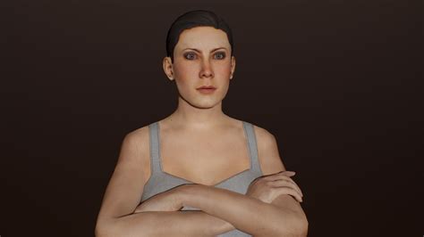 3d Model Female Basemesh Vr Ar Low Poly Rigged Animated Cgtrader