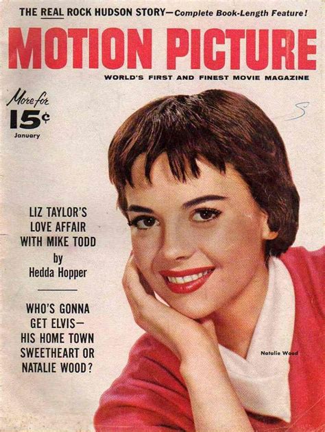 Natalie Wood On The Cover Of Motion Picture Magazine Usa January