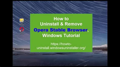 However the installation of opera stable you have on your computer may or may not be legitimate. How to Completely Remove Opera Stable Browser on PC - YouTube
