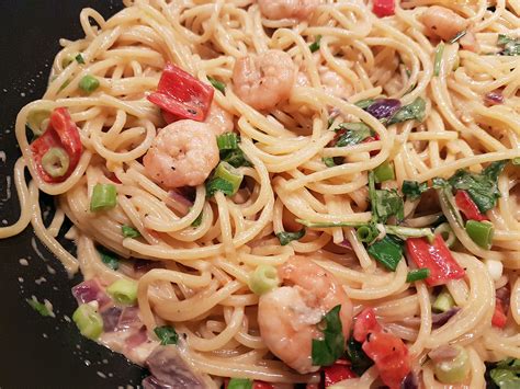 Spaghetti garnalen