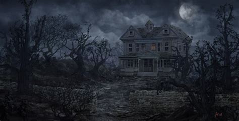 Spooky Haunted House Artworks Blog